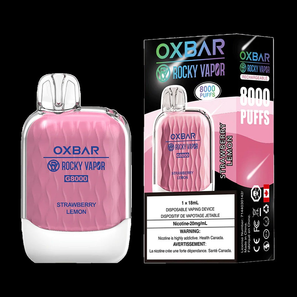 OXBAR G8000 - Strawberry Lemon – WARNING: Vaping products contain ...